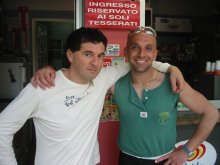 Sergio con Teo Mammuccari.